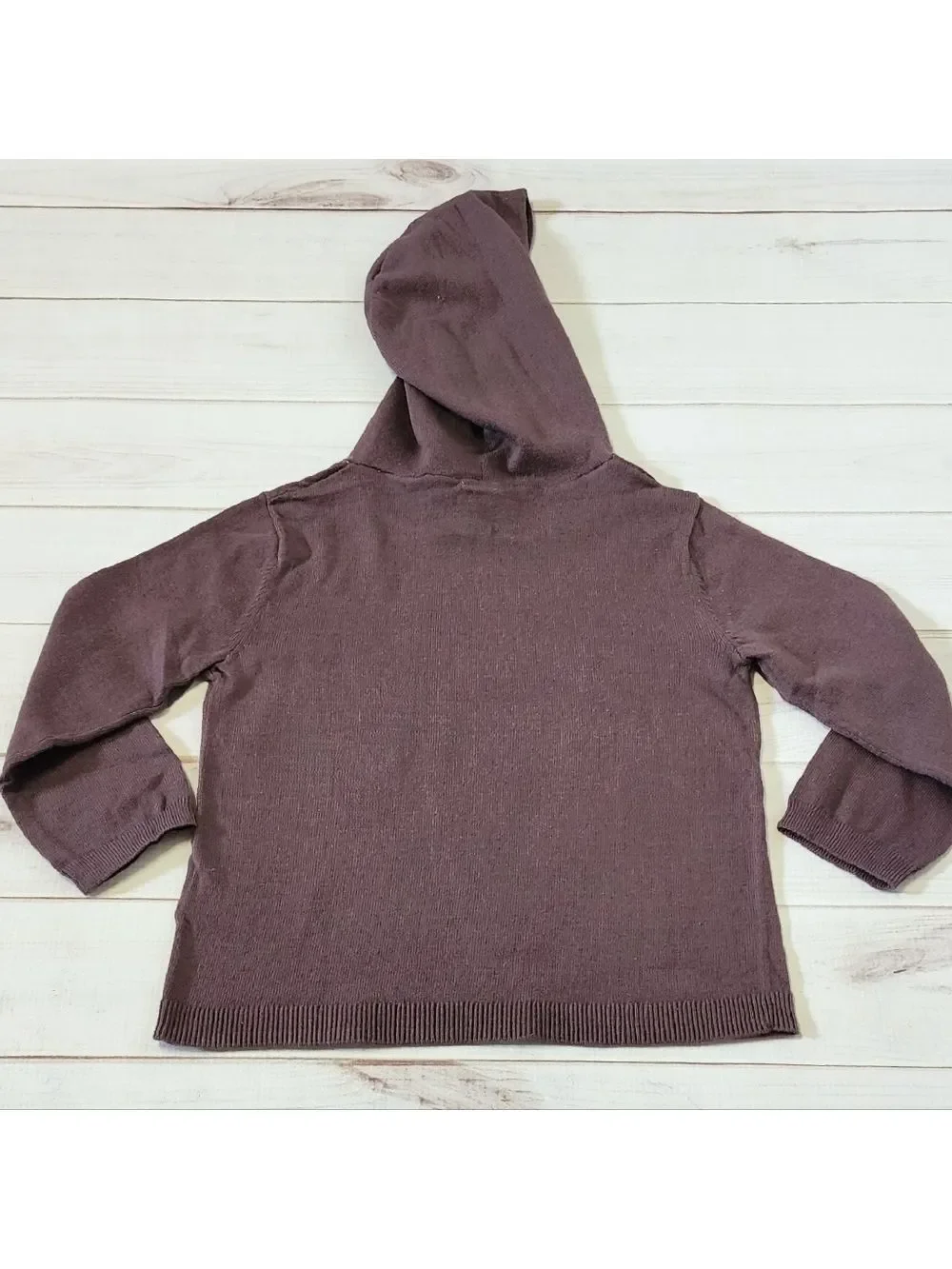 Baby Gap Hooded Plum Sweater  Size 3 Years - New With Tags